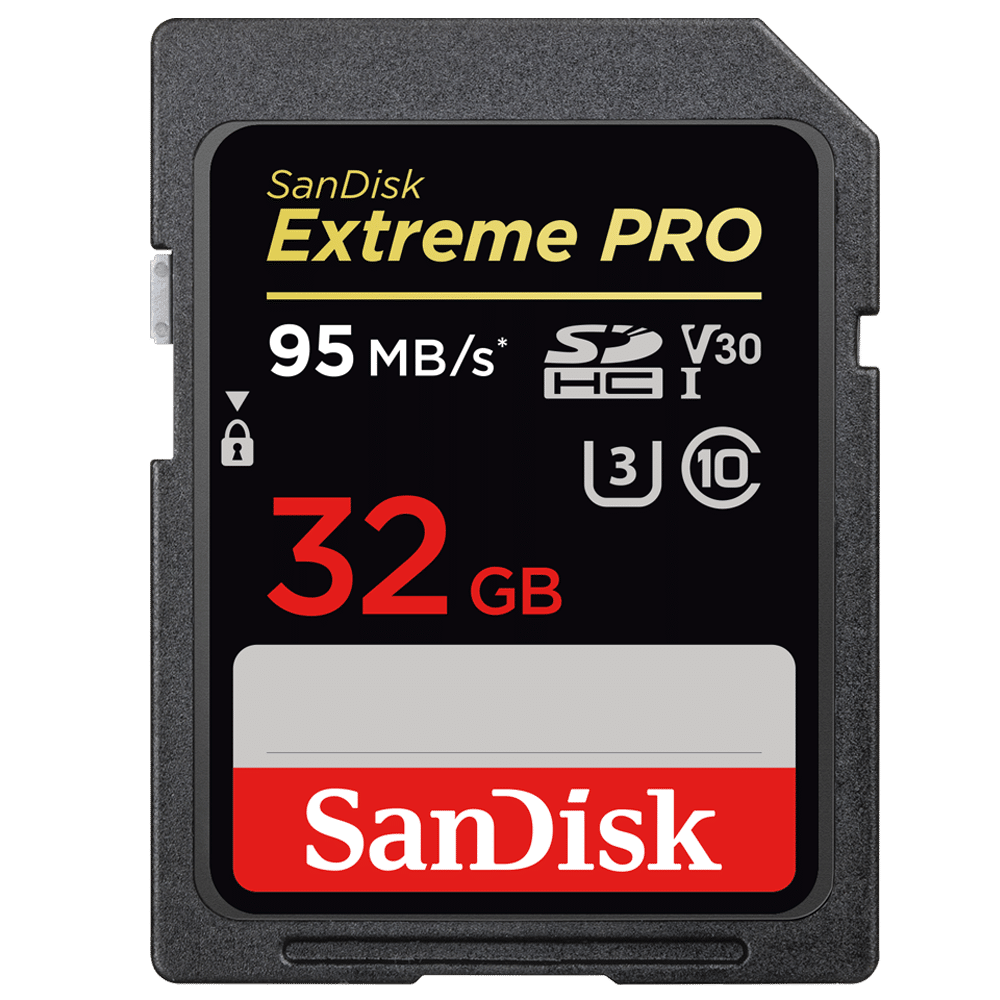 ExtremePRO_SDHC_UHS-l_95MB_32G_Front_HR by SanDisk Website